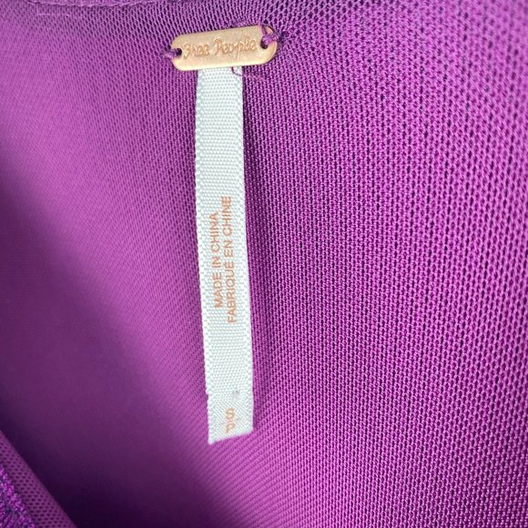 Free People Metallic Square Neck Dress Size Small - Picture 5 of 6